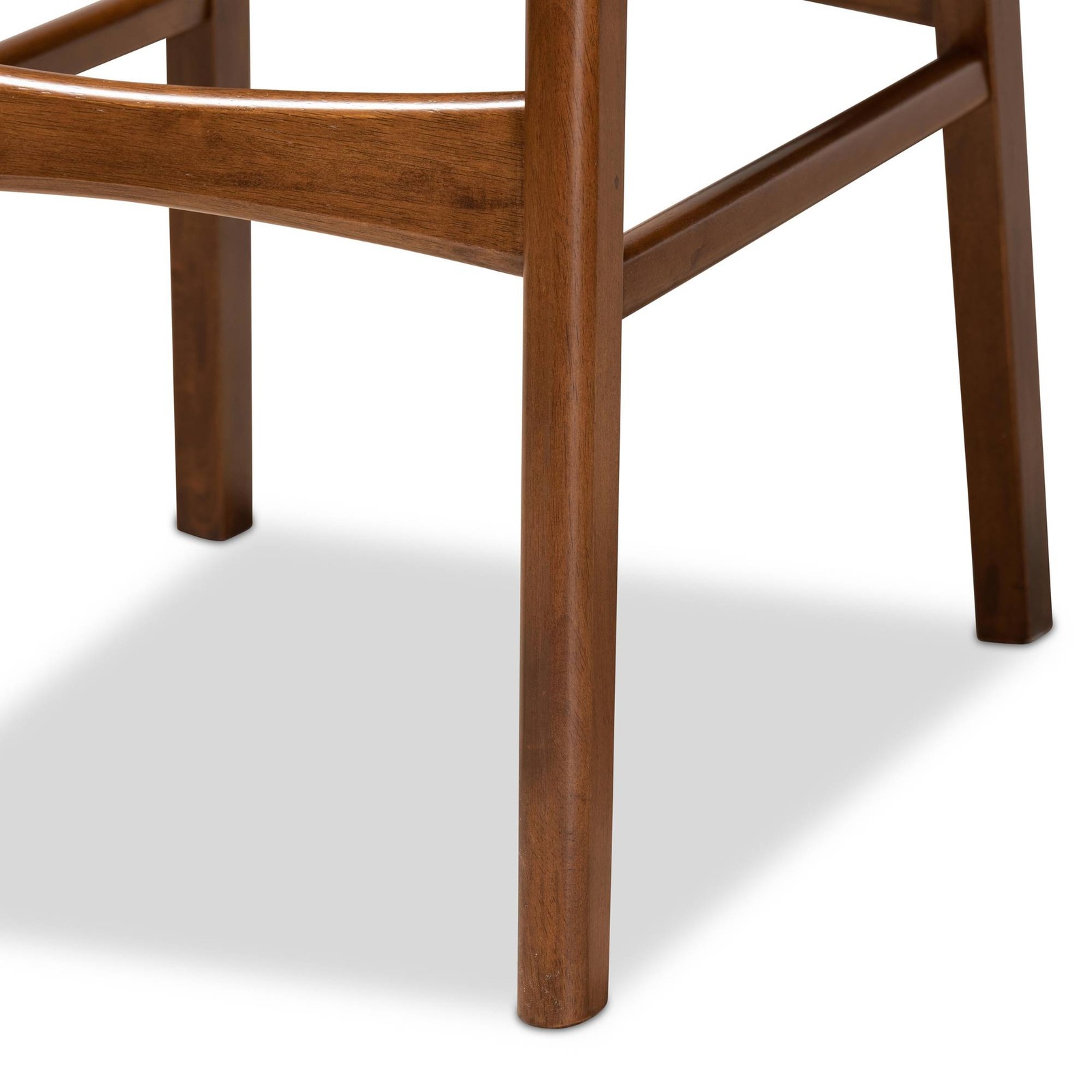 Baxton Studio Katya 29" Gray Fabric Bar Stools Set of 2