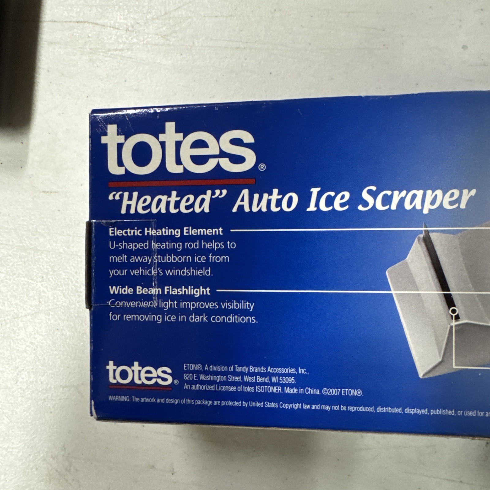 Totes Heated Auto Ice Scraper & Squeege 15 Ft 12 V DC New
