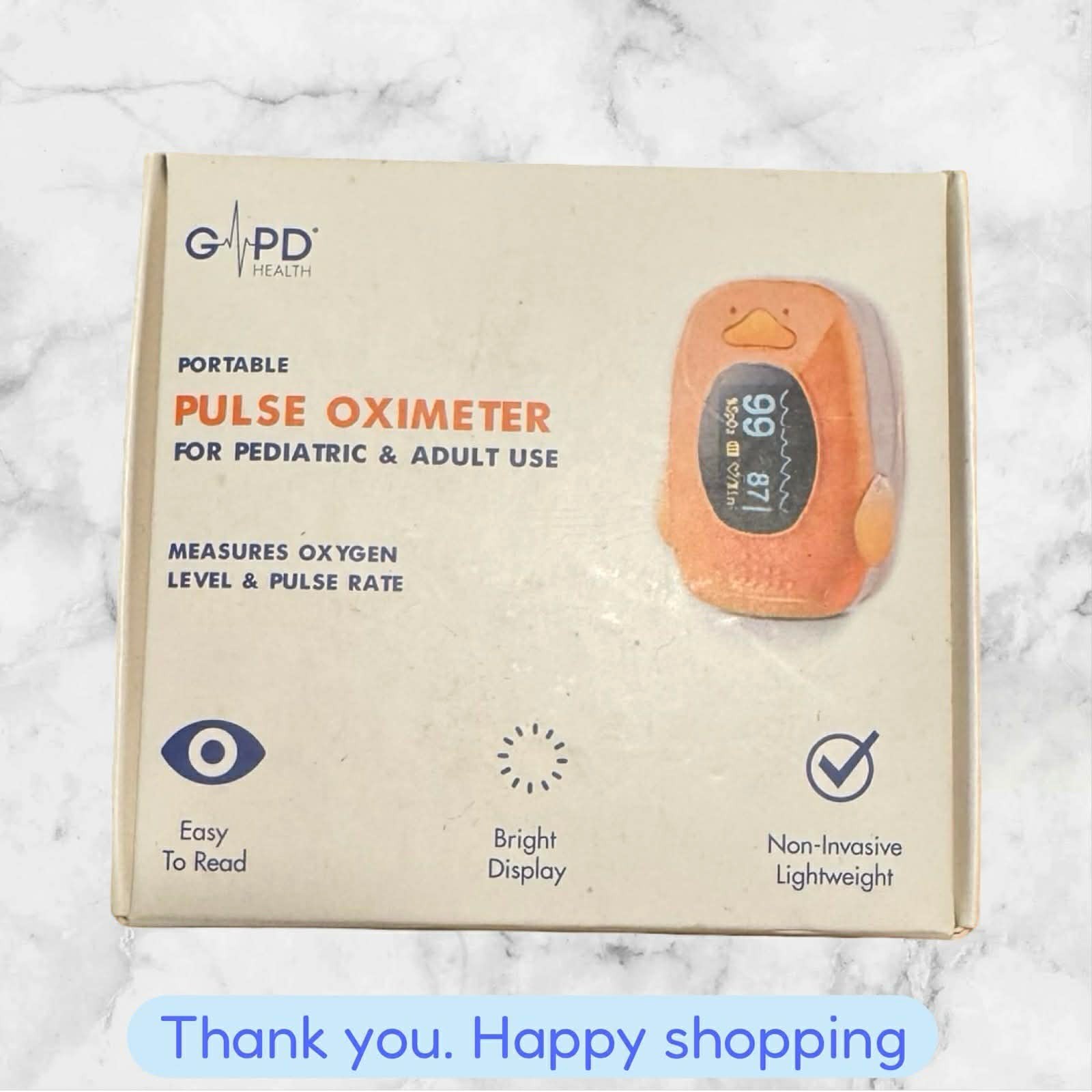 GPD Health Pediatric and Adult Pulse Oximeter Orange Penguin Shape NEW SHIPPING