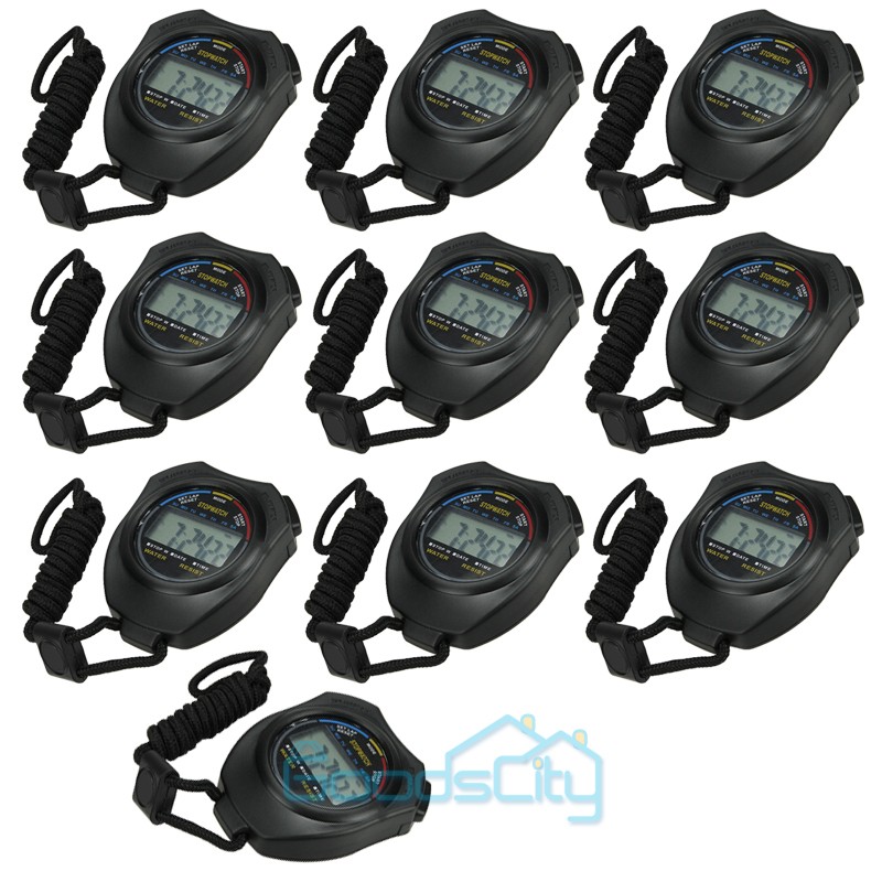 Run Professional Stopwatch Electronic LCD Timer Digital Sport Stopwatch Counter