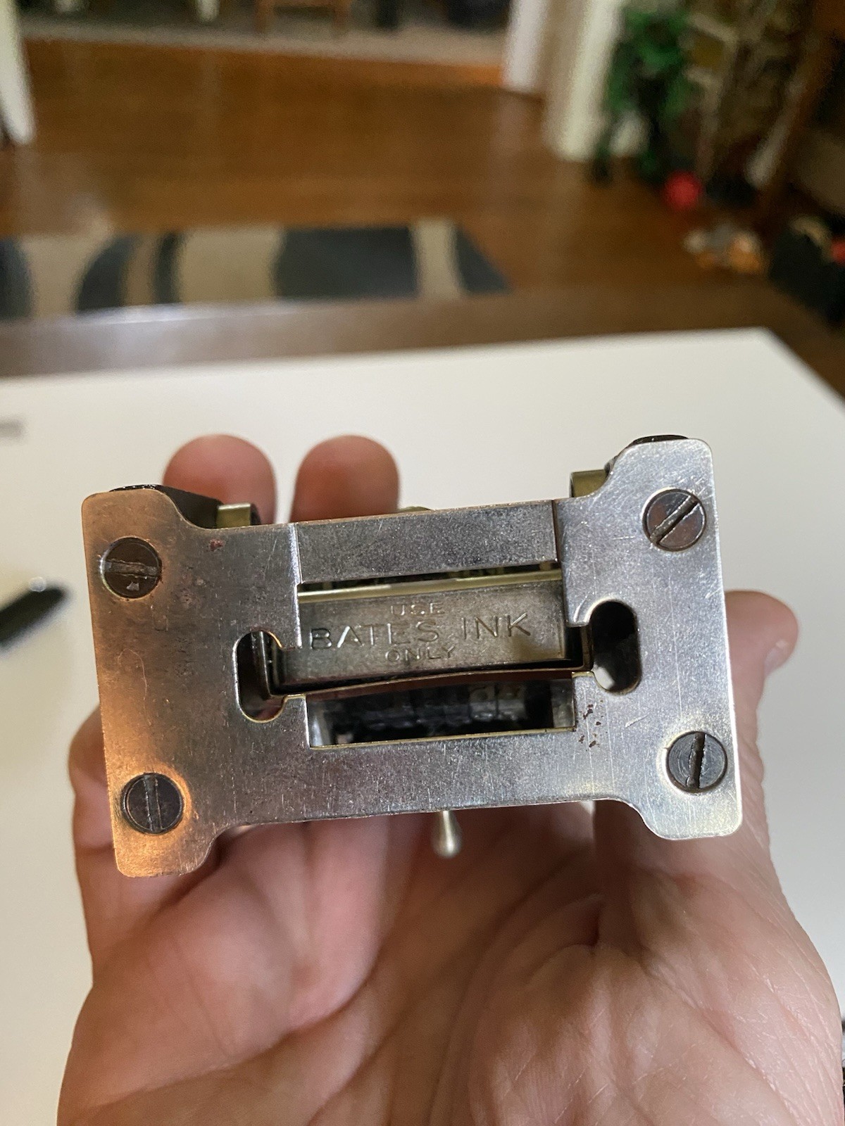 Vintage Numbering Machine Stamp Bates
