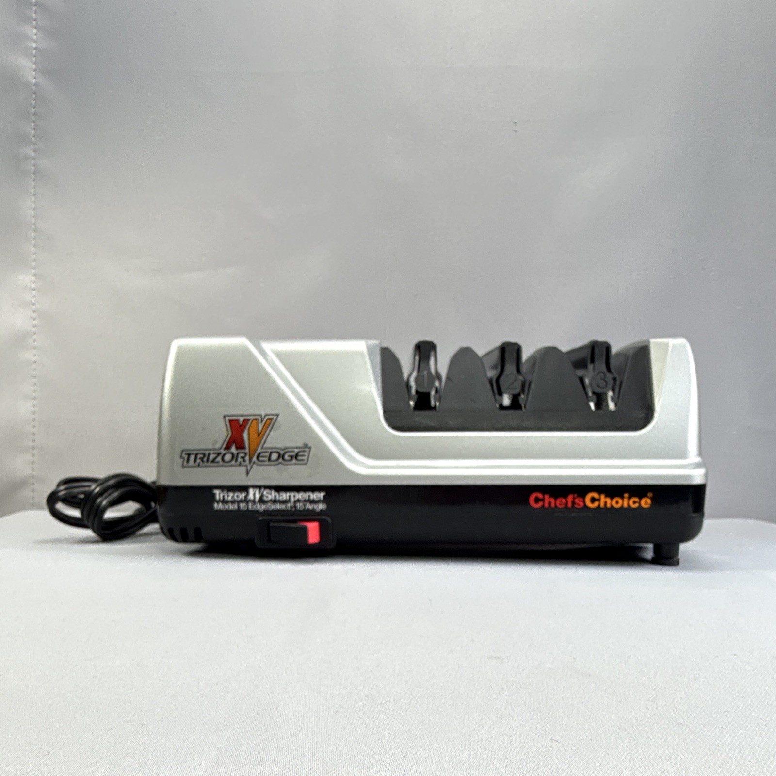 Chef'sChoice Trizor XV 3-Stage Electric Knife Sharpener Silver/Black MPN 15