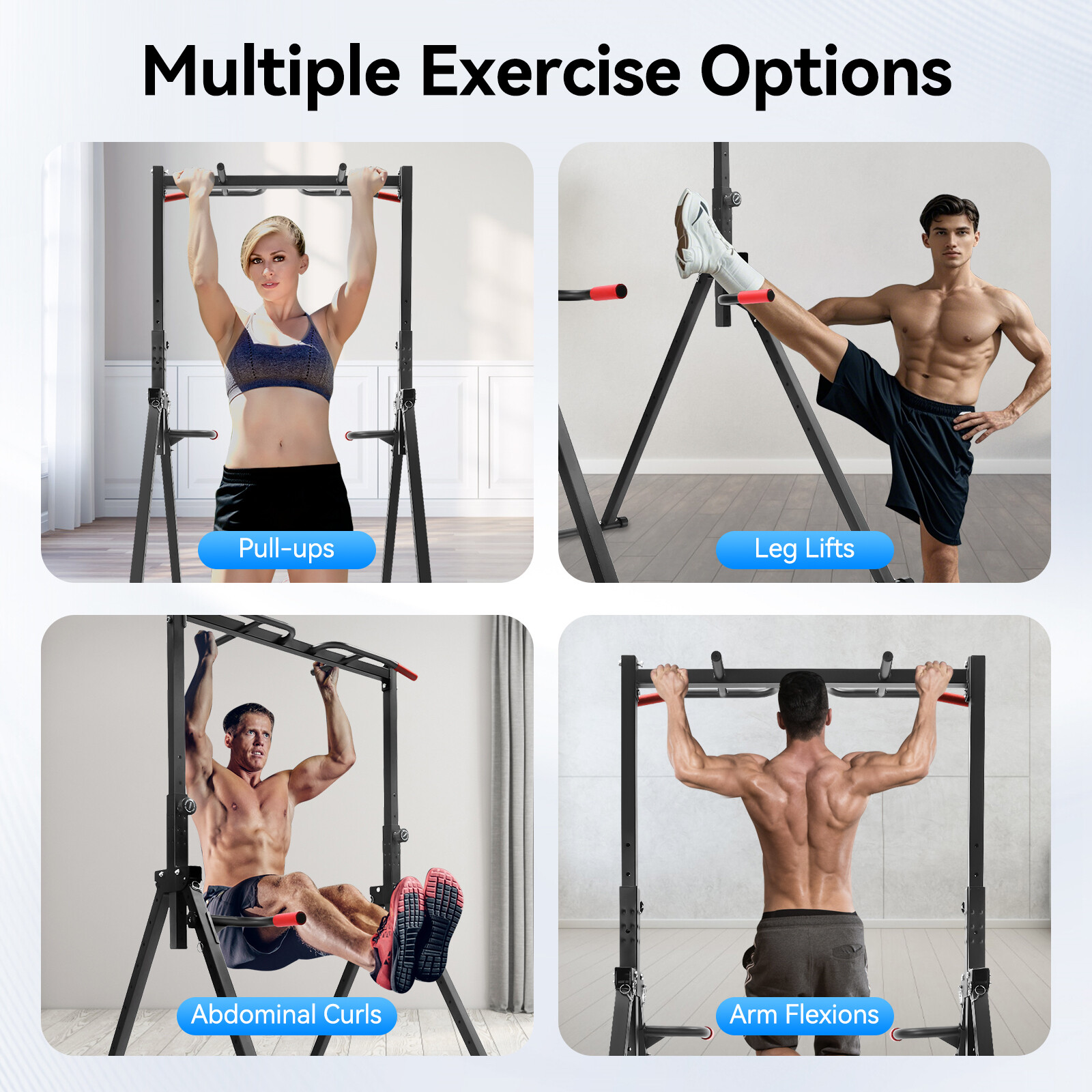 200kg Pull Up Bar Triangular Adjustable Pull Up Station Strength Training Bar