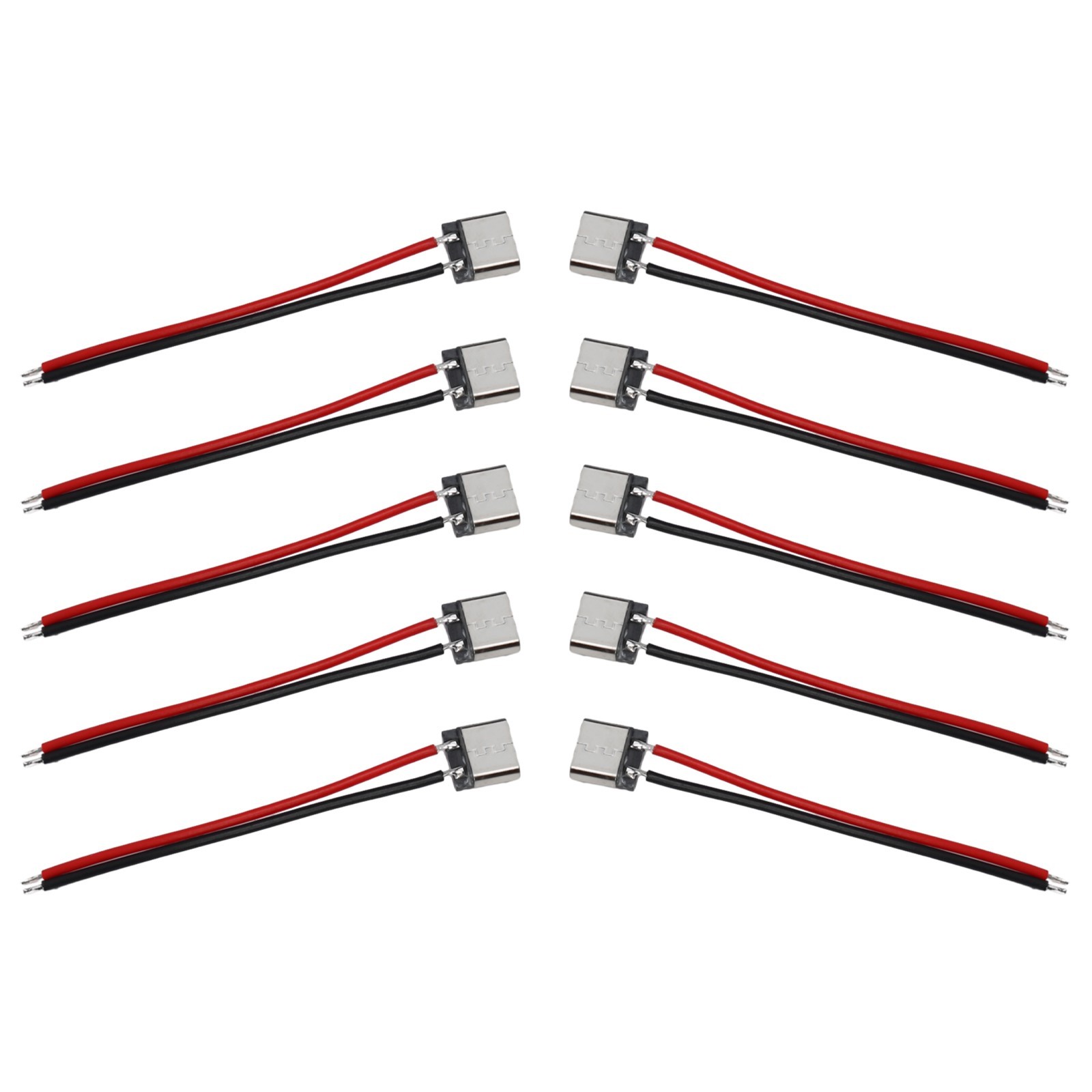 Easy to Install USB 2 0 Female Socket Power Cable 10pcs Set for Charging
