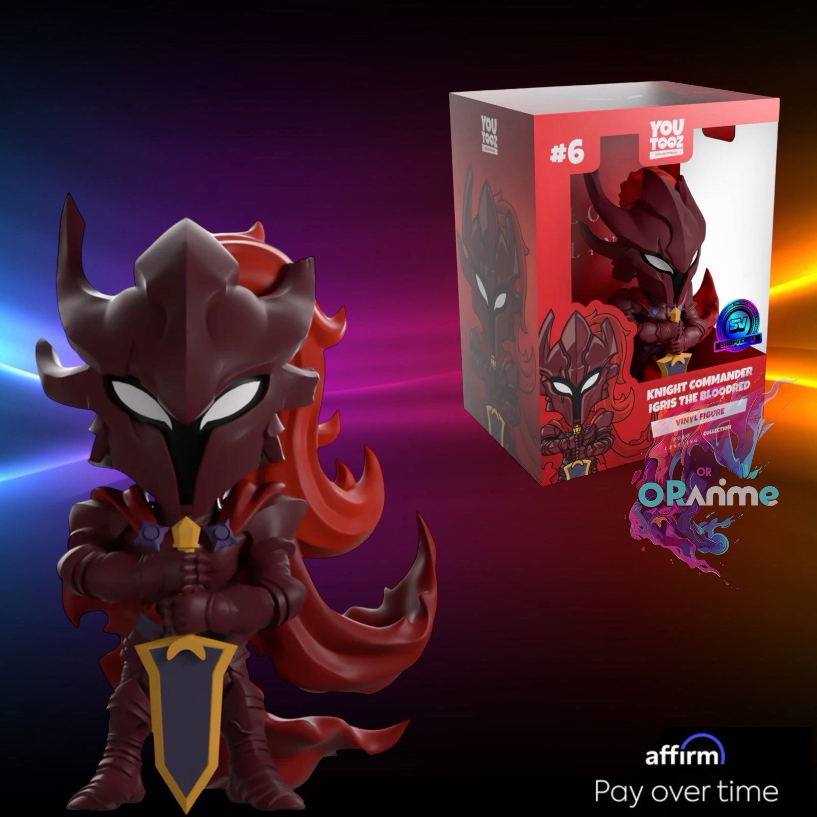 Youtooz Solo Leveling Knight Commander Igris the Bloodred Vinyl Figure LE 1500