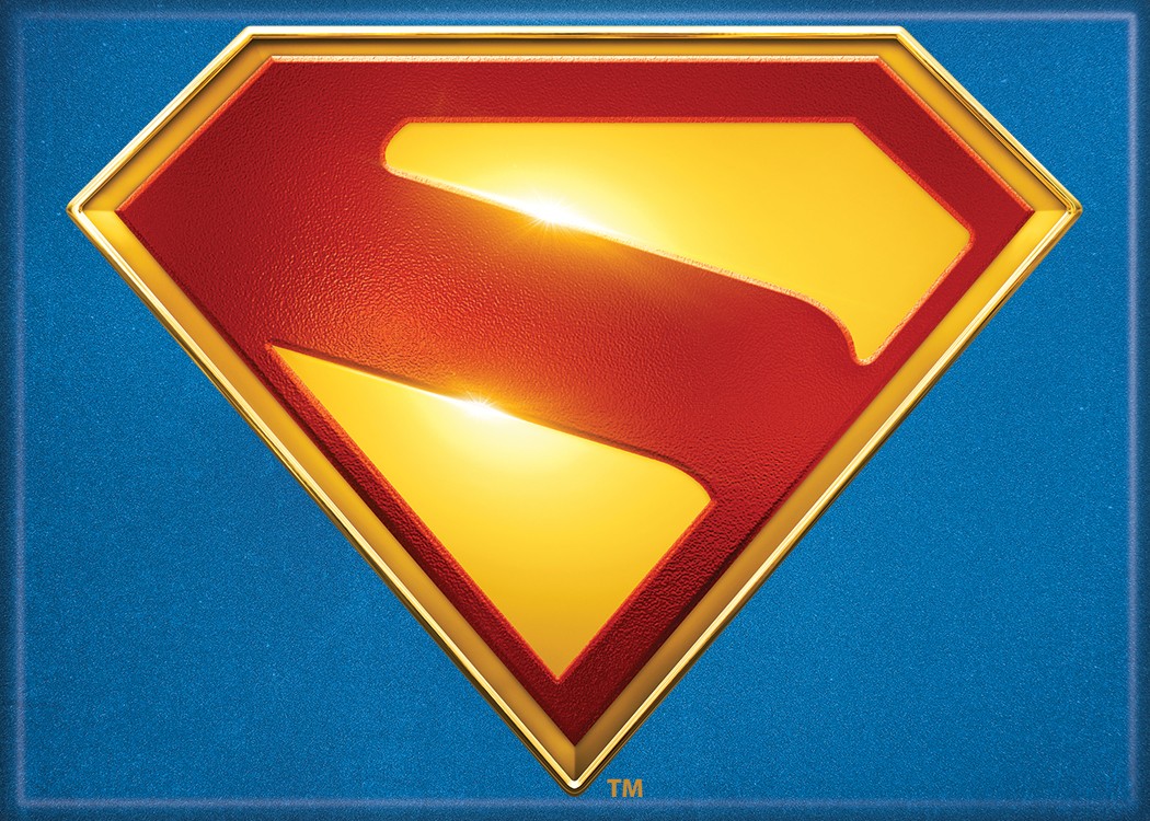 DC Comics Superman 2025 Movie Diamond S Chest Logo Refrigerator Magnet UNUSED