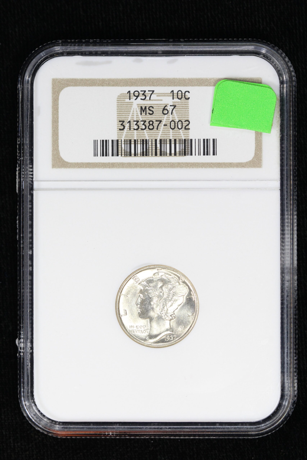 1937 Mercury Dime NGC MS 67 3XUX