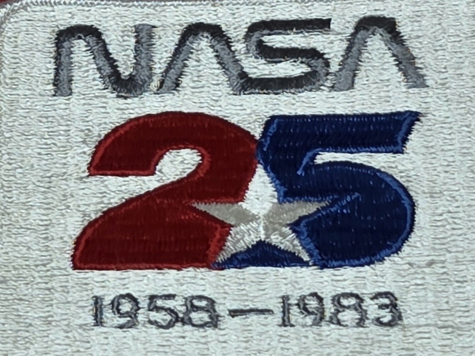 NASA Space Program 25 Year Anniversary Patch 3" x 4½" 1958-1983