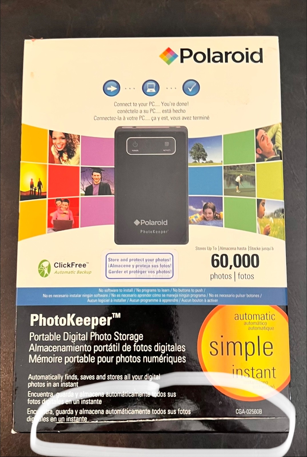Polaroid PhotoKeeper 60K Portable Digital Photo Storage (CGA02560B)