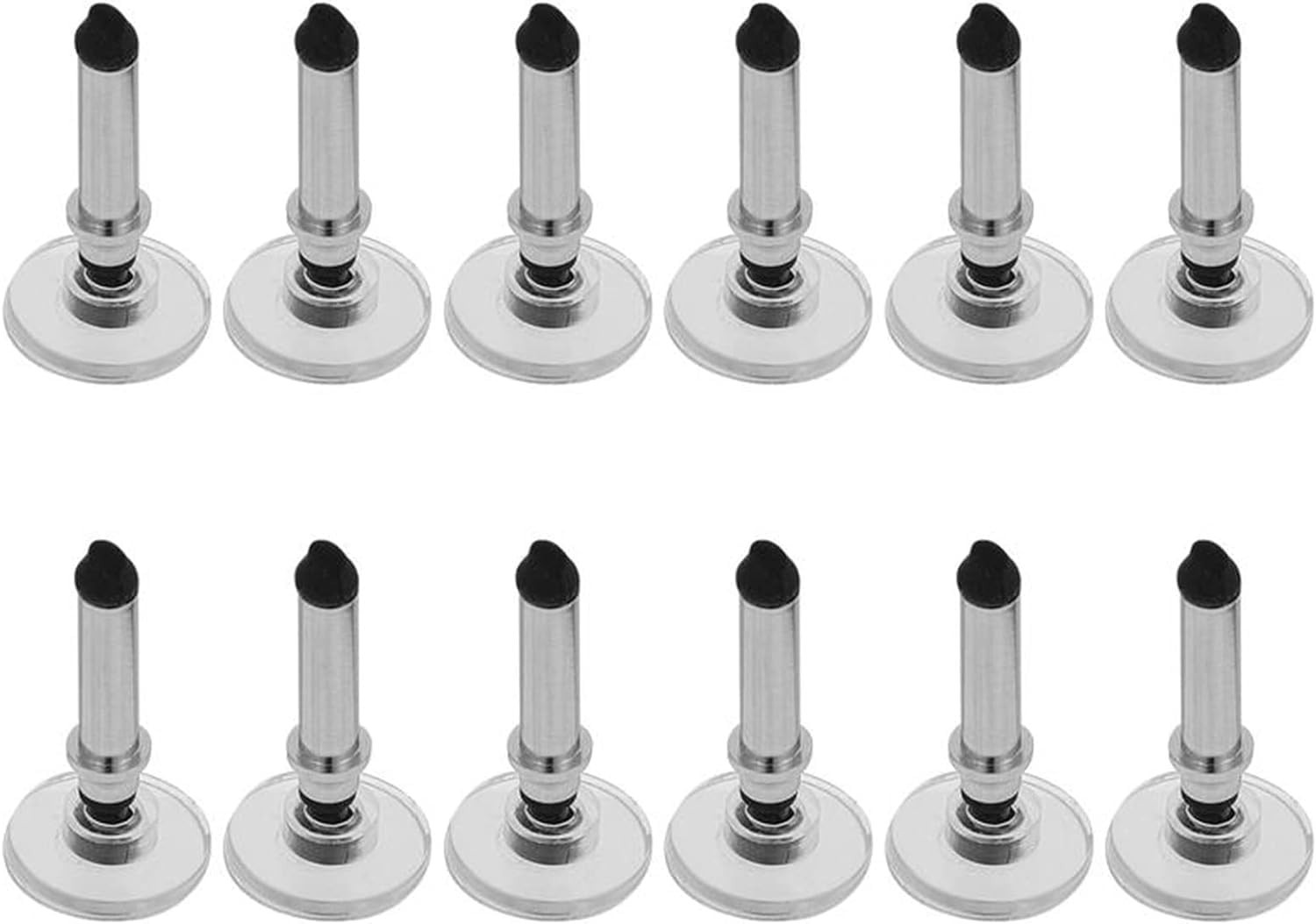 Long-Lasting Silver Stylus Replacement Tips - 12 Count for Touchscreen Devices