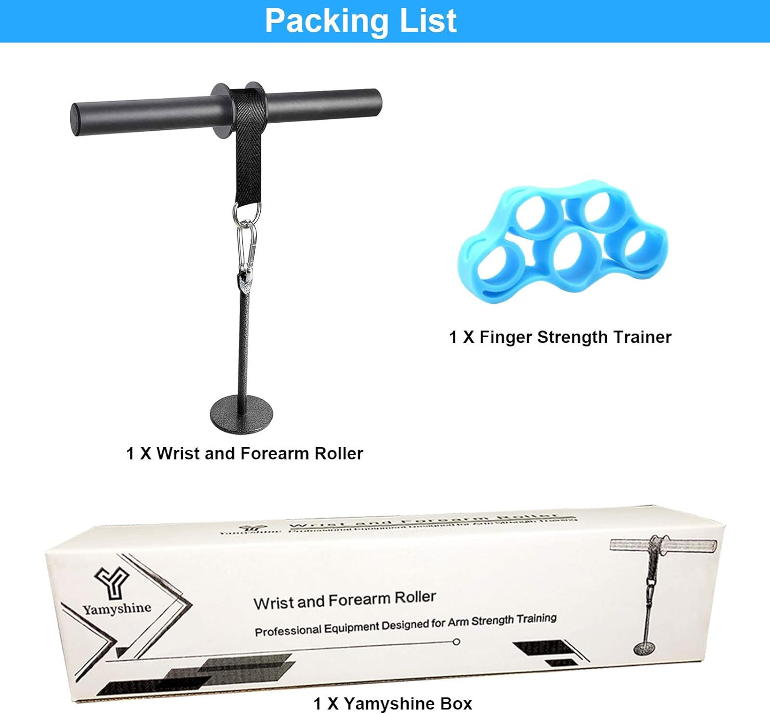 Forearm Wrist Roller Blaster Exerciser, Wrist Roller & Forearm Roller for Traini