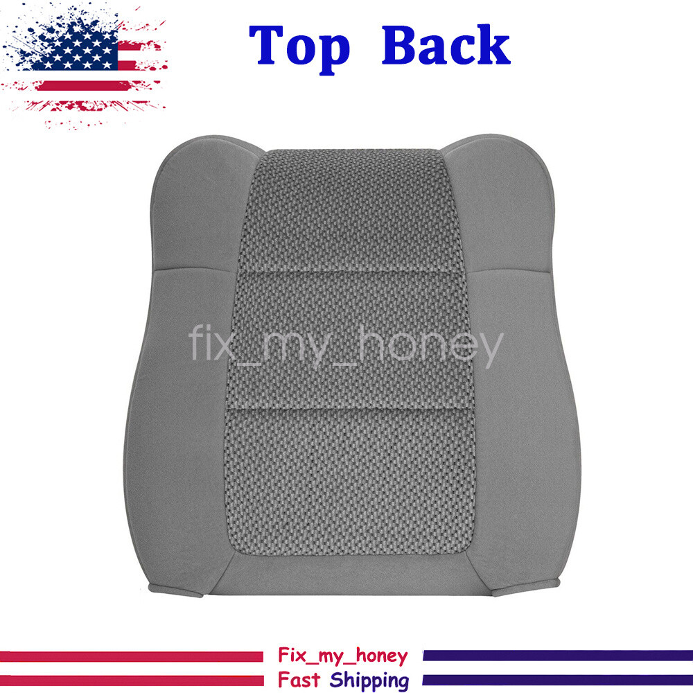 2002-03 Ford F150 XLT Super Crew 4-Door-Driver Top Back Cloth Seat Cover Gray