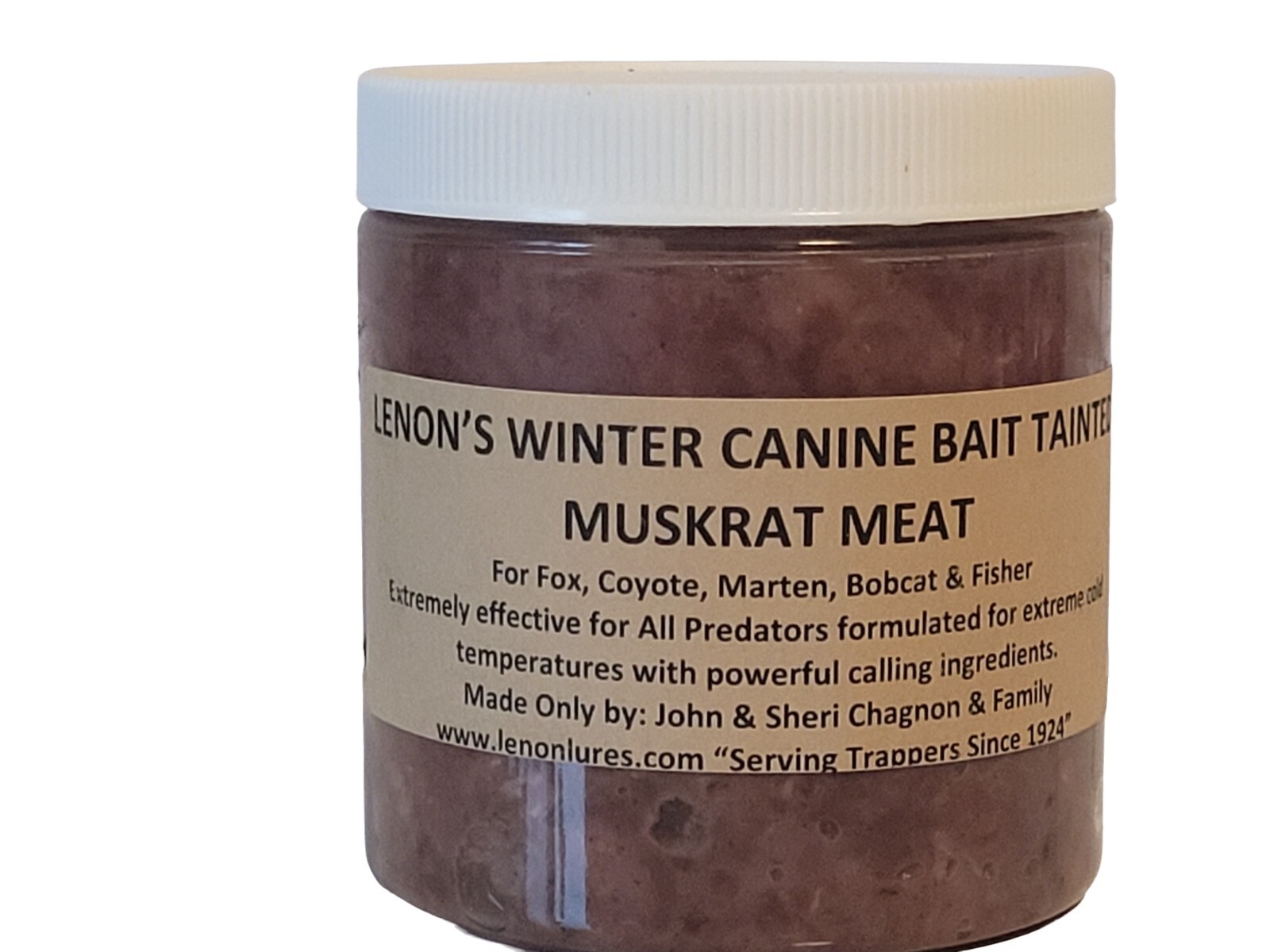 Lenon's Winter Canine Bait Tainted Muskrat Meat For Marten & Fisher Trapping