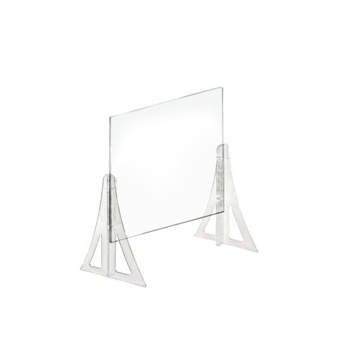 Azar Displays 20" x 20" Counter Acrylic Shield, 2-Pack