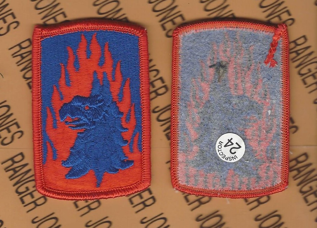 USA 12th Aviation Brigade 3" uniform patch DARK ORANGE Variant m/e