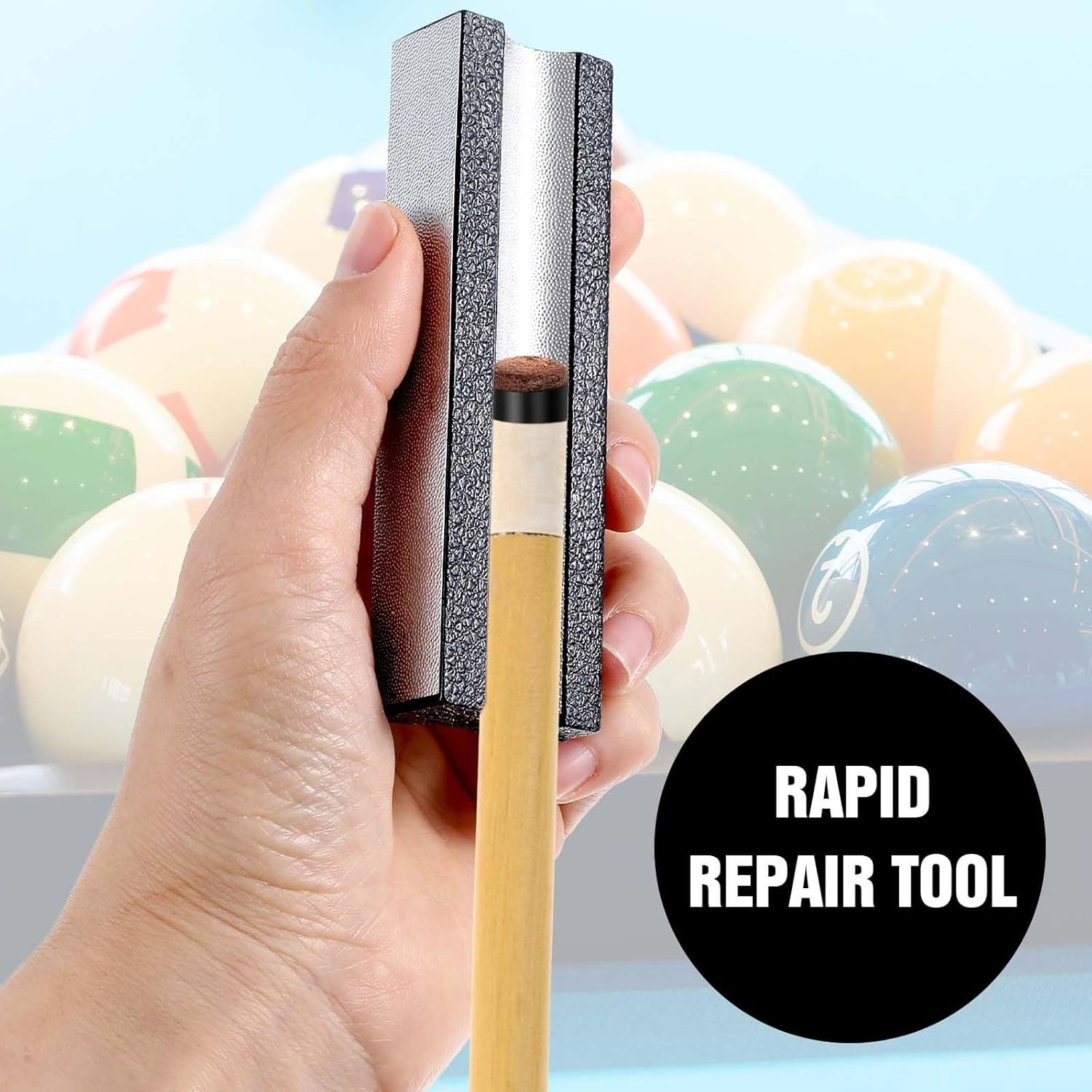 Pool Cue Tip Shaper, Cue Tip Shaper for Billiards Enthusiasts Durable