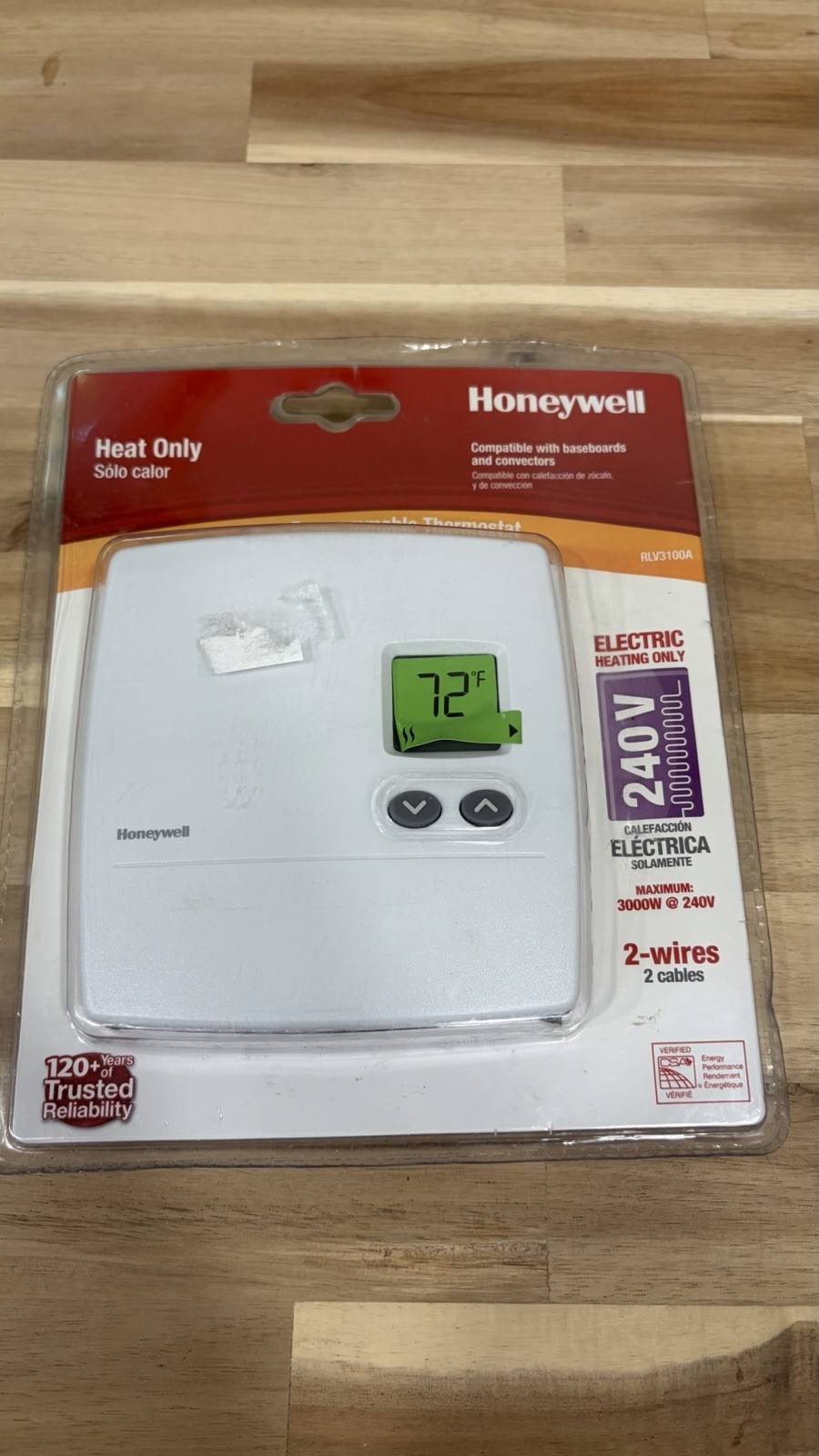 Honeywell RLV3100A Home Non-Programmable Electric Heat Only Thermostat | New