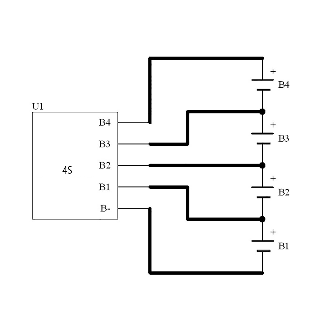 Capacitive Active-Balancer 4S Active Balancing Equaliser Board Li-ion 1.8V-4.5V