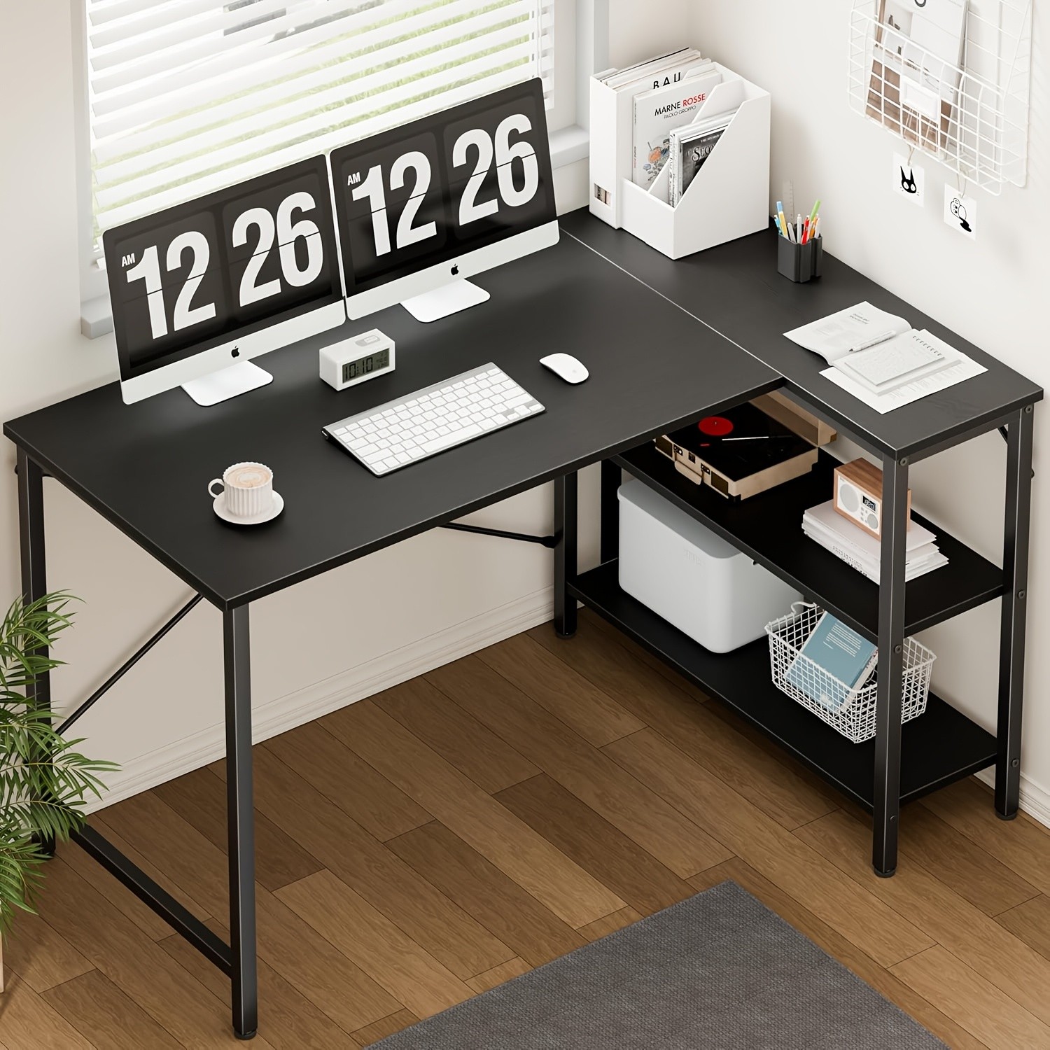 47Inch Office Shared Space 50Inch L Shaped Computer Desk