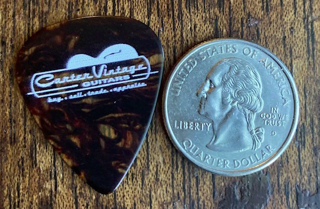 Carter Vintage Guitars Nashville Heavy Gauge PICK  Acoustic Electric Vintage USA