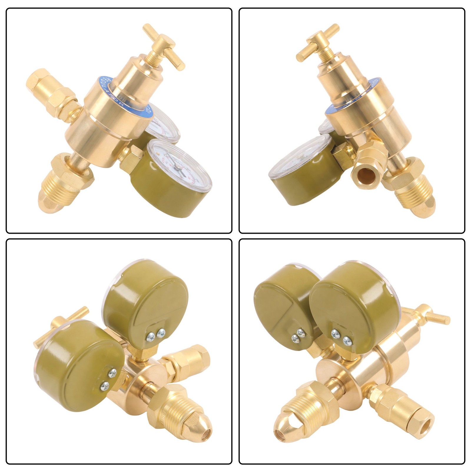 Easy-Read Dial Argon Regulator Flowmeter CGA-580 MIG TIG Welding