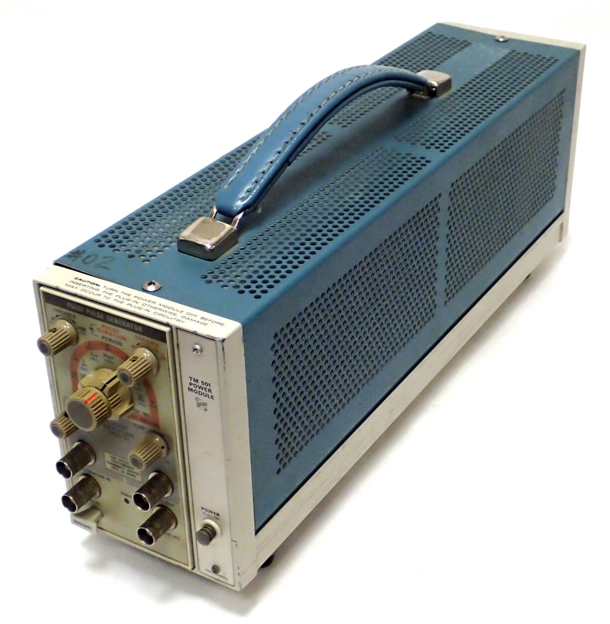 TEKTRONIX TM 501 POWER MODULE 120VAC w/ PG501 PULSE GENERATOR MODULE 5-50MHz