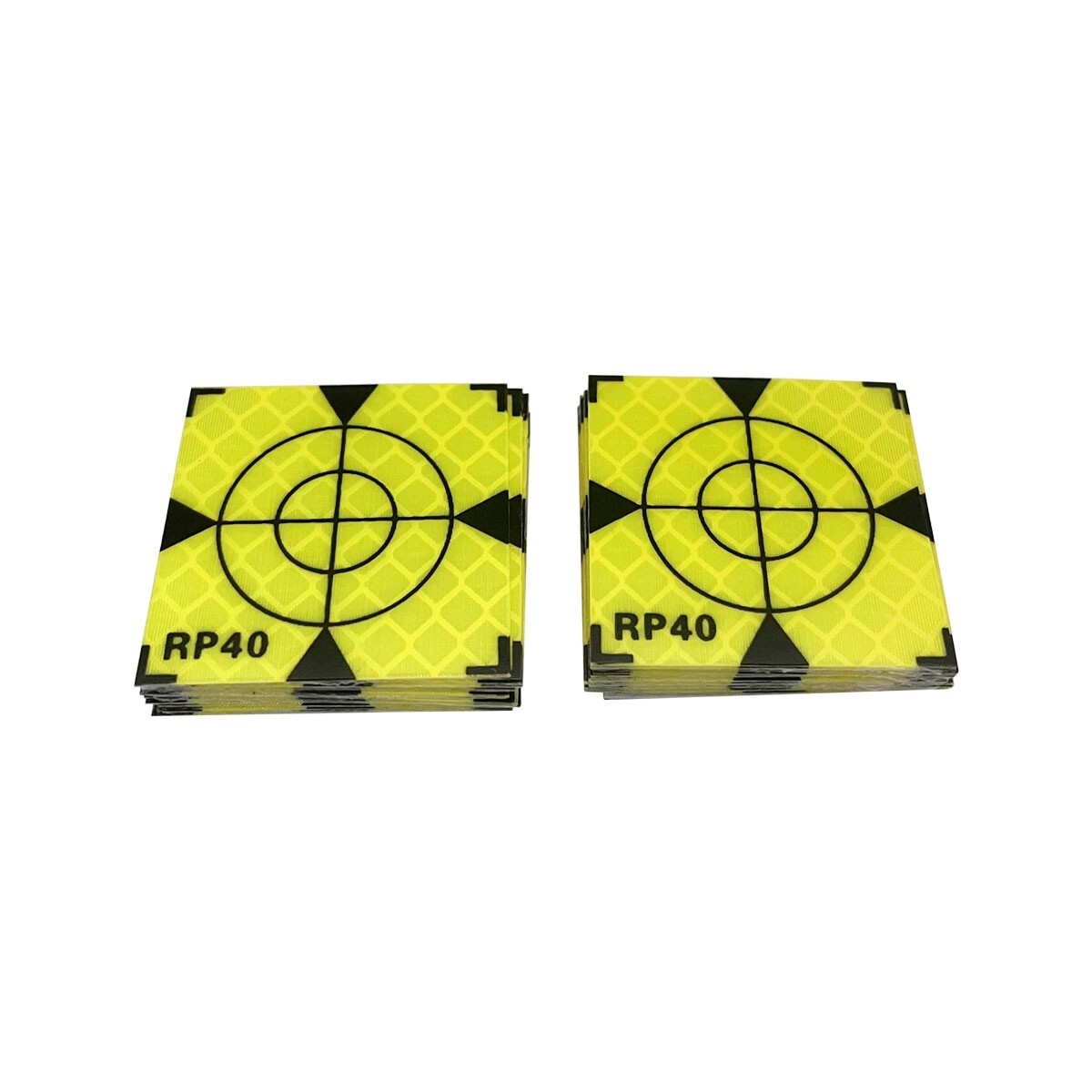 100PCS REFLECTOR SHEET 40X40MM REFLECTIVE TAPE TARGET (FLUORESCENT GREEN)