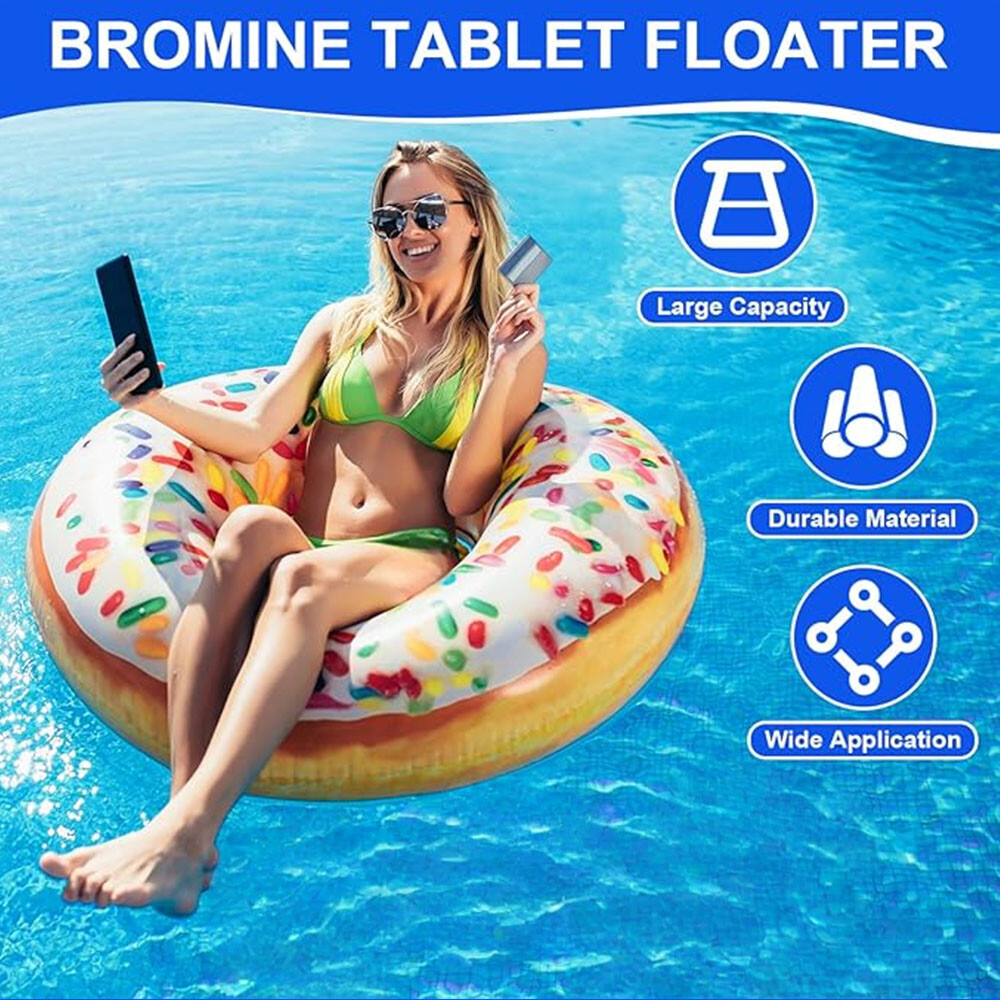Pool Chlorine Tablet Dispenser Corrosion-Proof,Multi-Vent Control,Fits 1.5" Tab