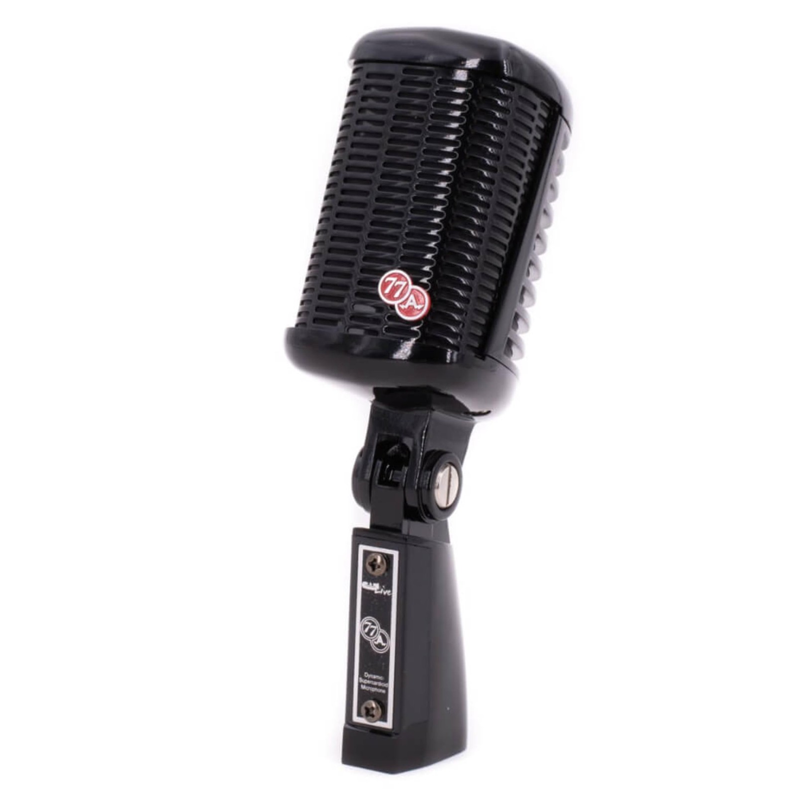 CAD Audio A77BK Supercardiod Large Diaphragm Dynamic Side Address Mic, Black