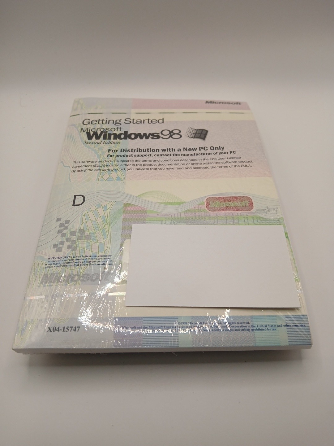 Sealed Microsoft Windows 98 Second Edition SE + Plus!