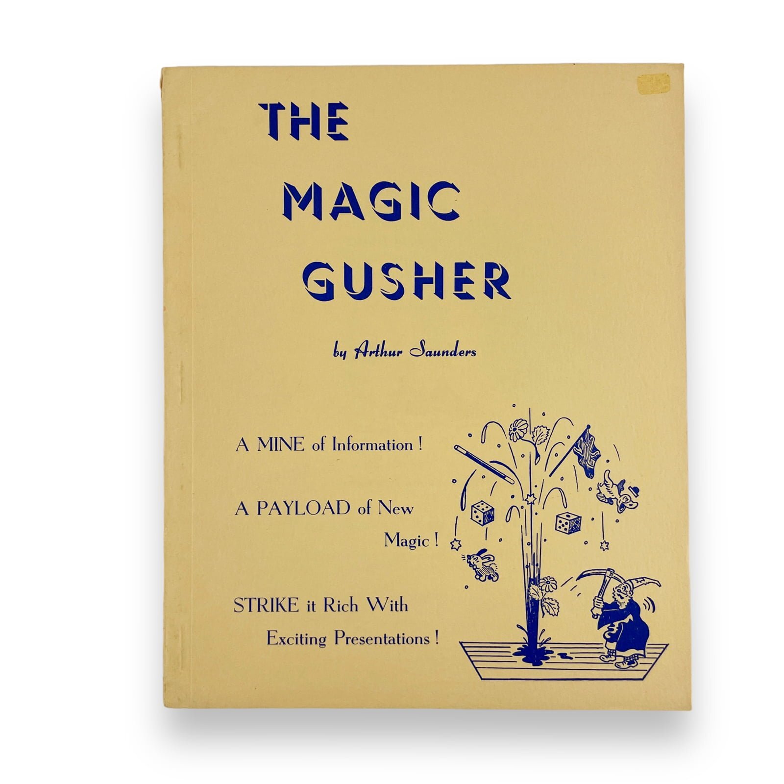 1971 The Magic Gusher Arthur Saunders Effects with Cards Dice Dominoes Props