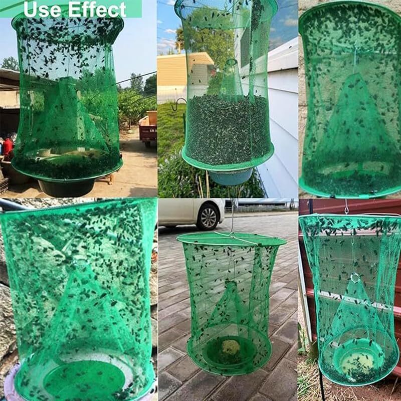 4 x The Ranch Fly Trap Reusable Fly Catcher Killer Cage Net Trap Pest Bug Catch