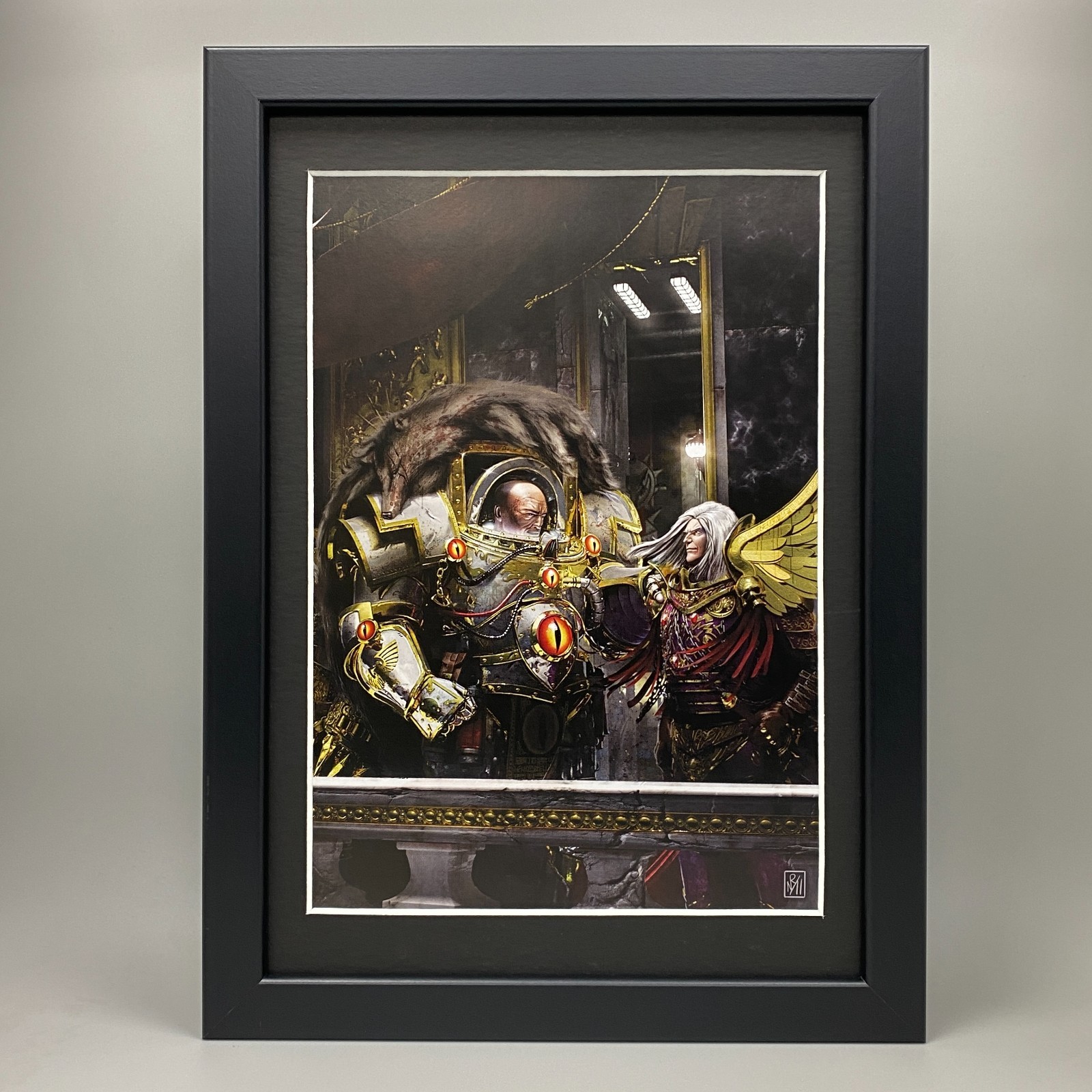 HORUS LUPERCAL FRAMED ART REALM OF CHAOS THE HORUS HERESY WARHAMMER 40K 40,000