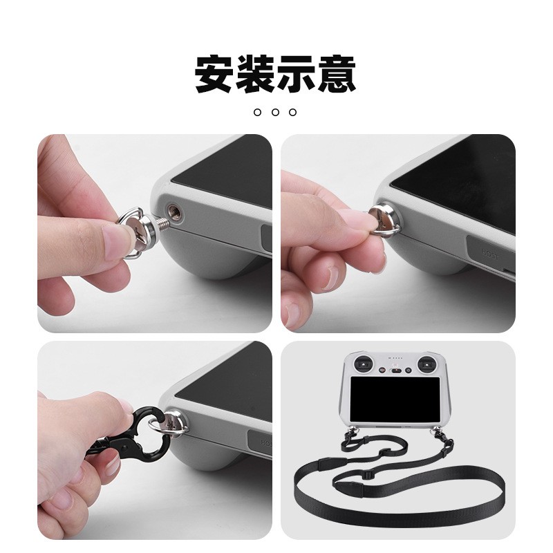 For DJI MINI 4PRO Remote Control w/ Screen Mavic 3/AIR2S RC2 Hanging Rope Strap