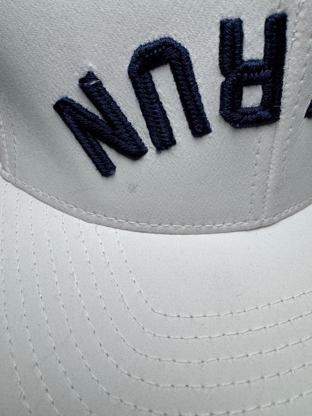 G/Fore Hat Cap Snapback One Size White Golf Hat Adjustable THE RUN Reversed