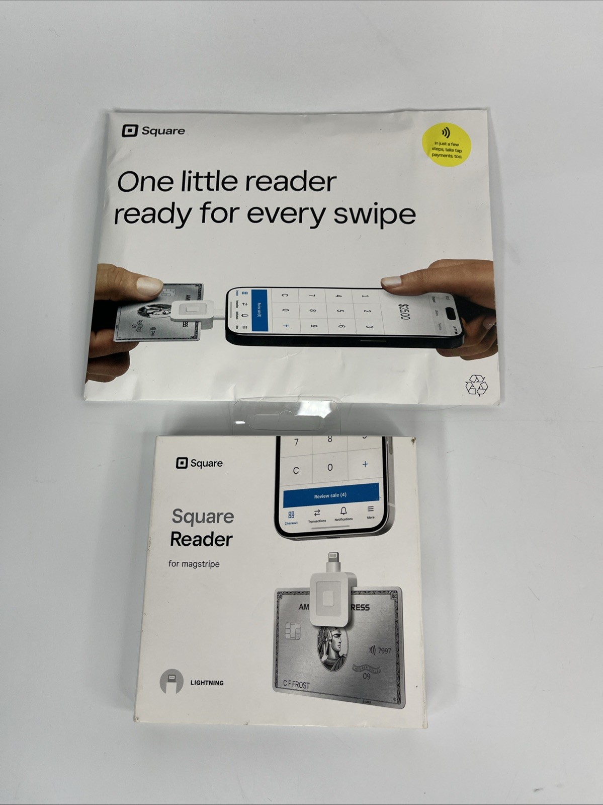 Lof 2 Square Readers for Magstripe - Apple & Android Work Business