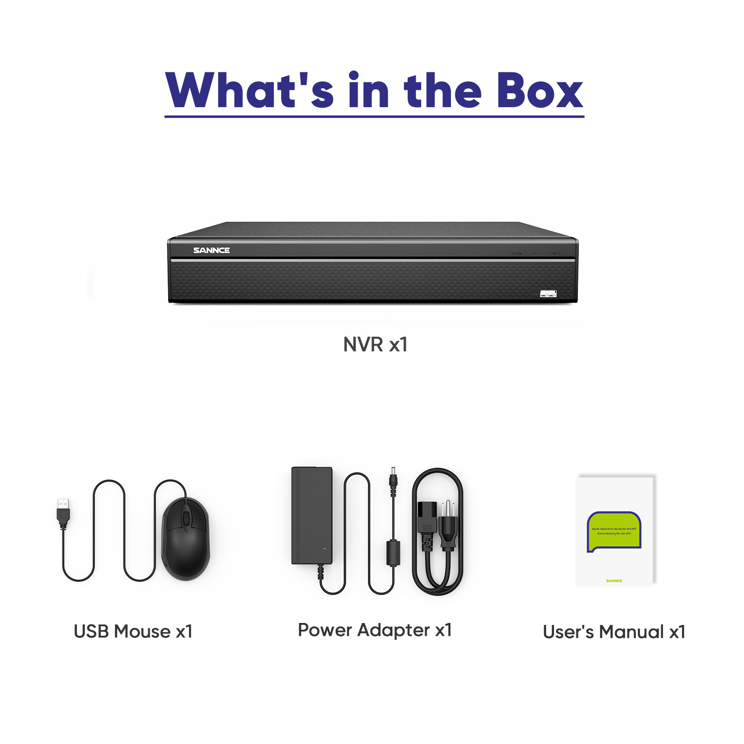 SANNCE 16CH 4K POE Security NVR 8MP Video Recorder For Camera System IP Network