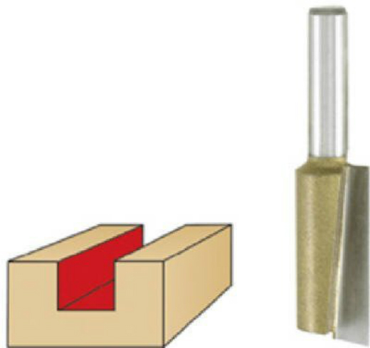 Vermont American 22409 3/16" x 5/8" Carbide Single Flute Straight Router Bit