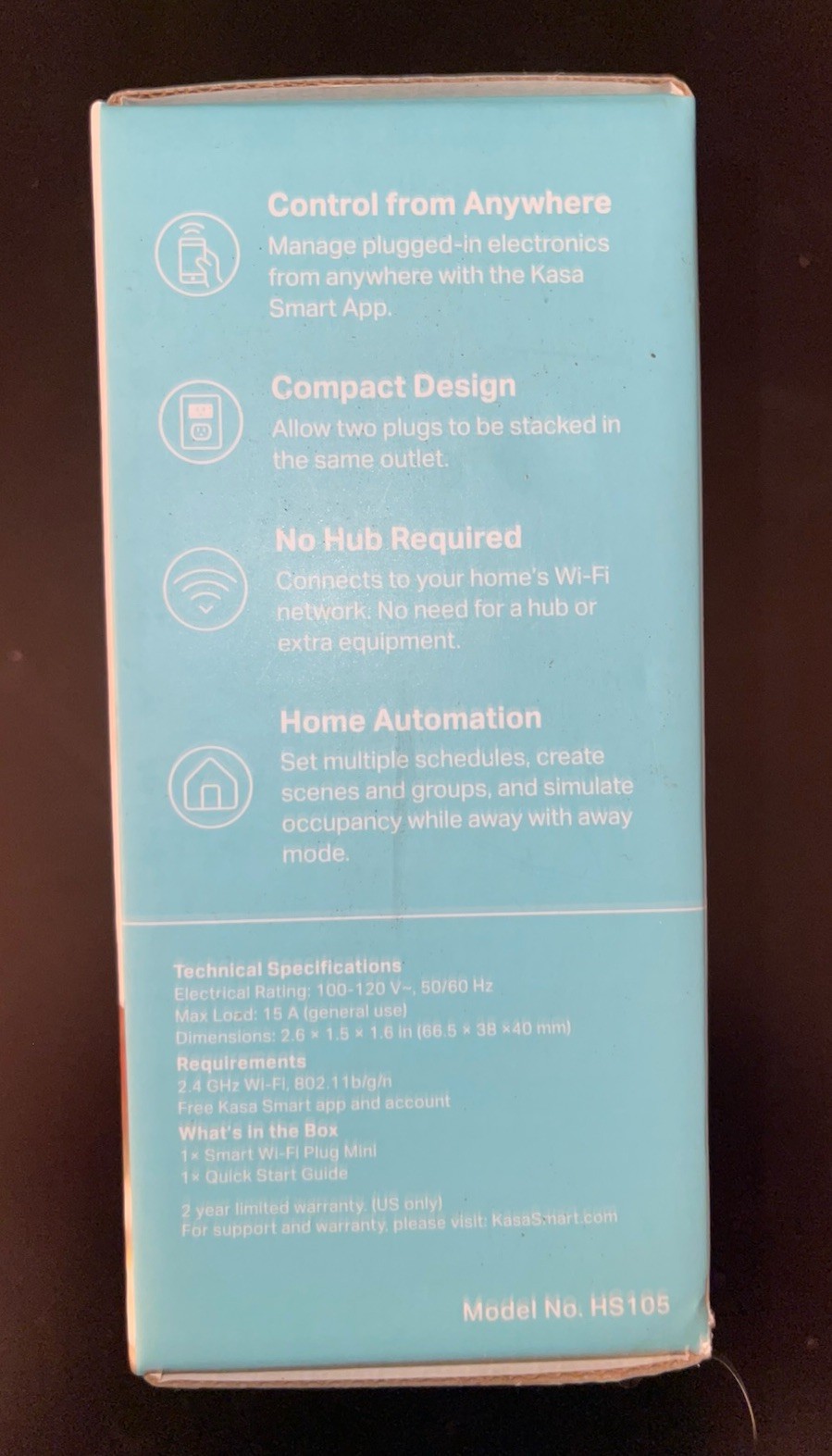 TP-LINK Smart Wi-fi Plug Mini - White (HS105) NEW Sealed