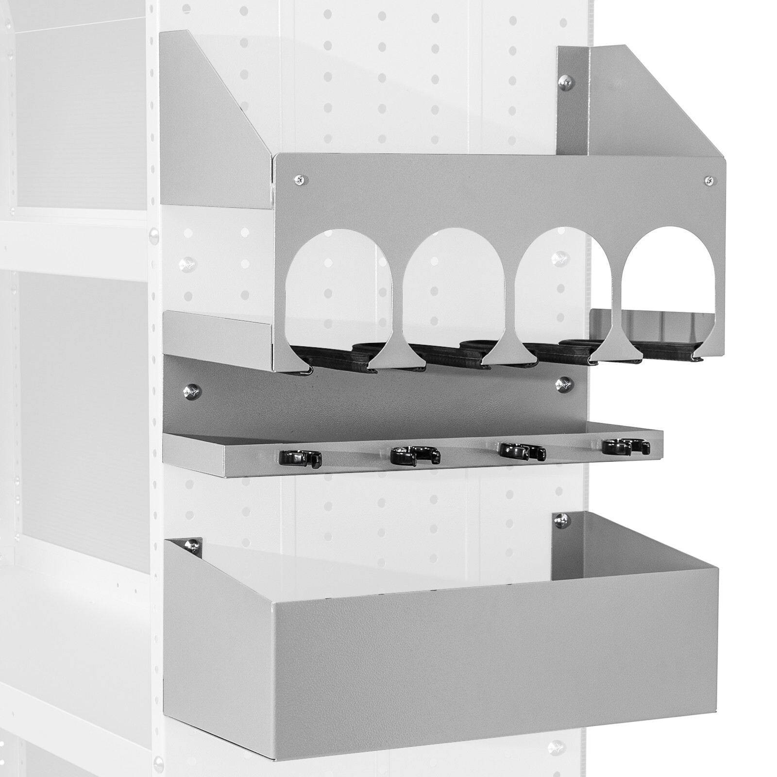 P-SH-Power Tool Organizer Wall Mount Designed for 16''D Van Shelving Storage