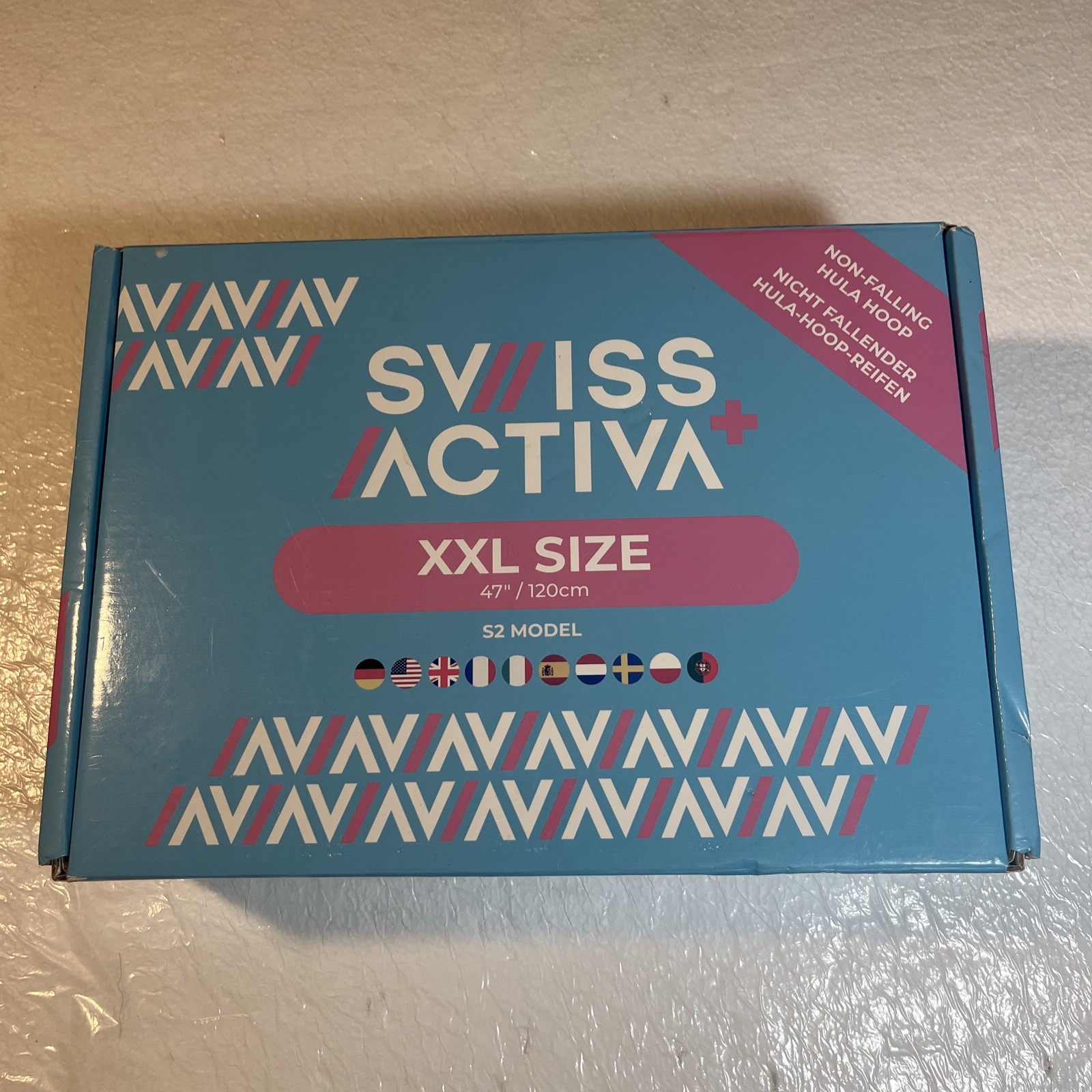 Swiss Activa Exercise Hula Hoop, Weight Loss, Fits 23-44 inch waist