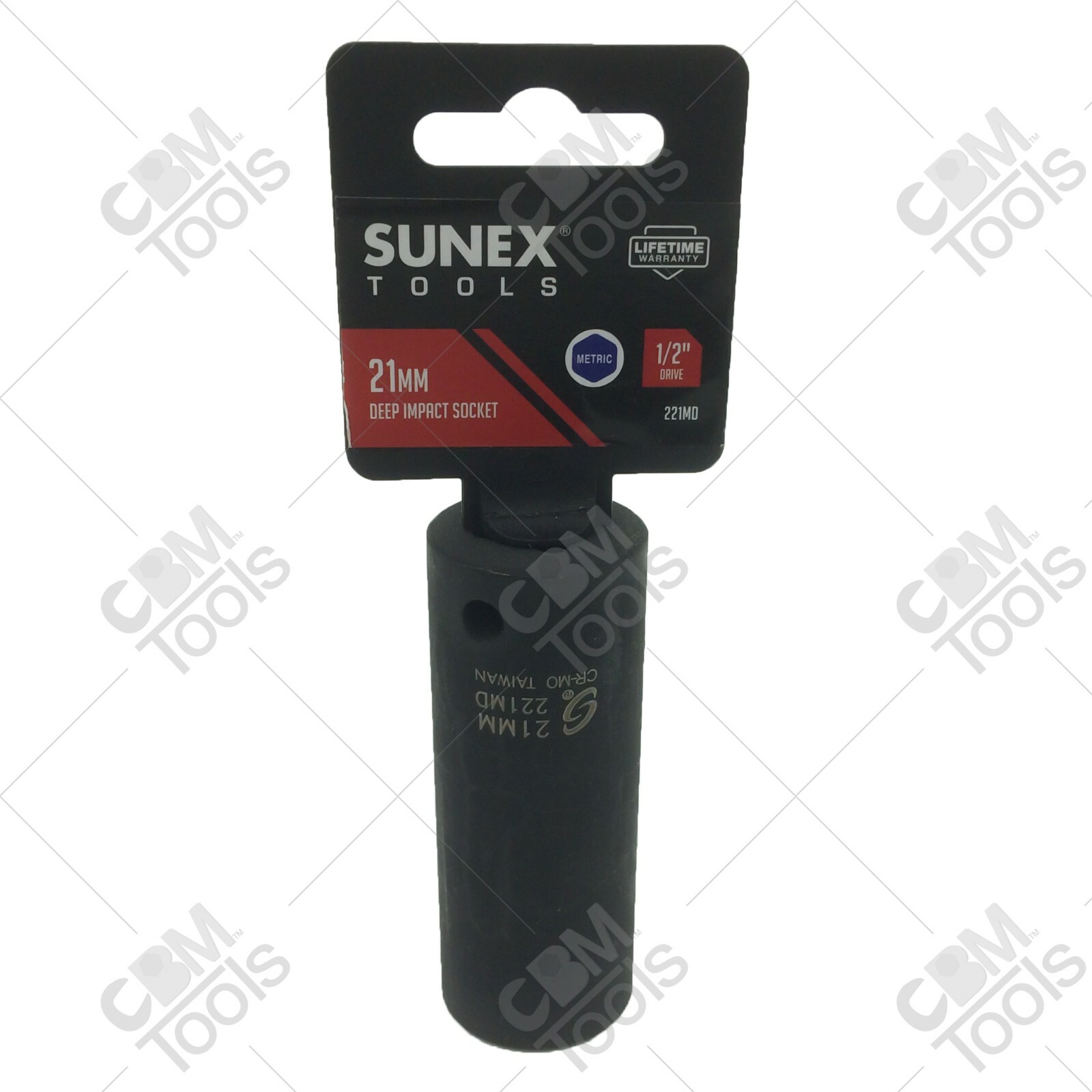 Sunex 221MD 1/2 Drive Deep 21mm Impact Socket 6 Point New Quality Tool