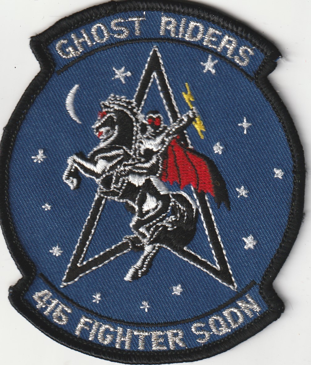 USAF air force 416th Fighter Sqn GHOST RIDERS  Holloman AFB New Mexico patch