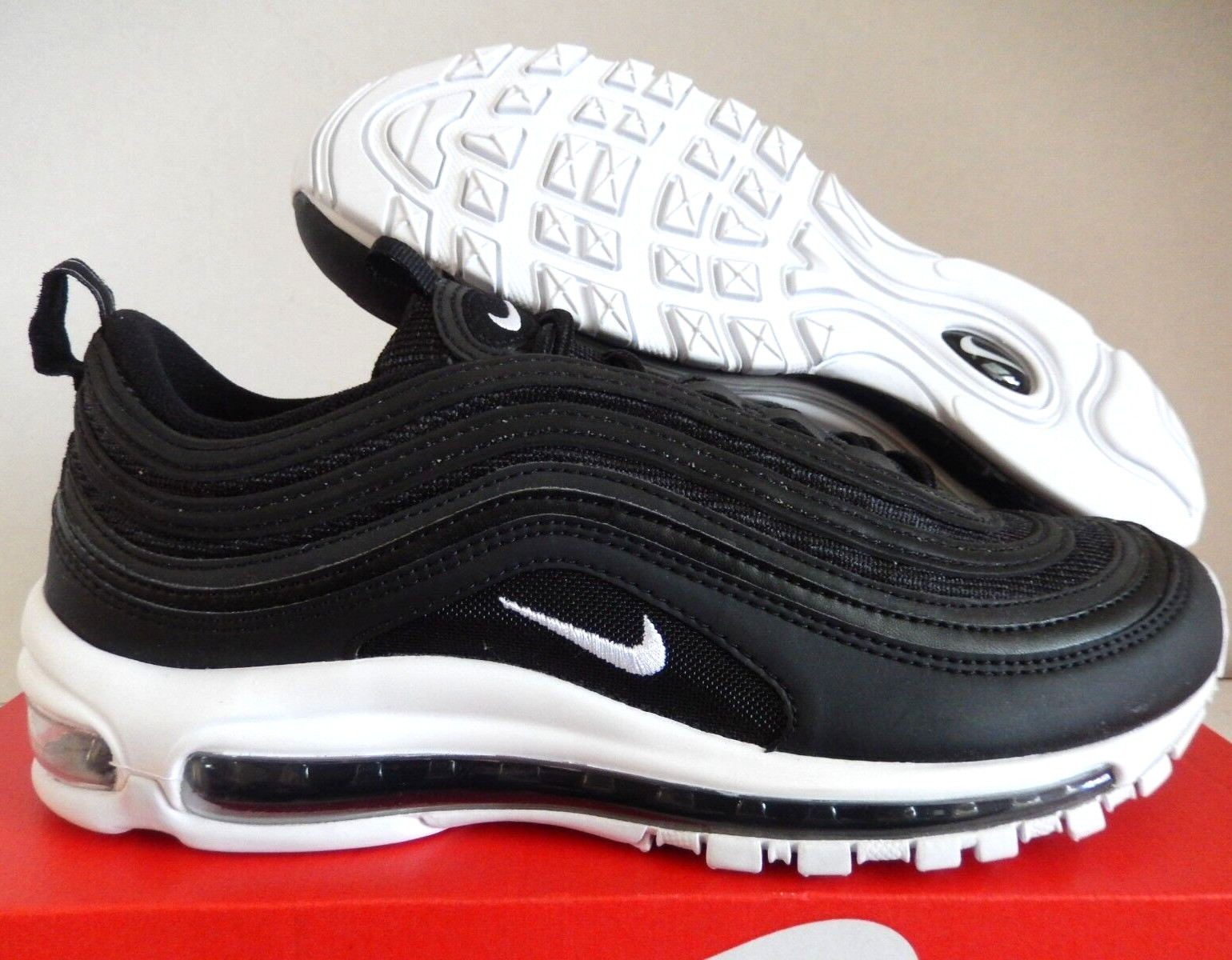 Nike Air Max 97 OG Sneakers Panda Retro Trainers Oreo Black Shoes Men Size 13UK