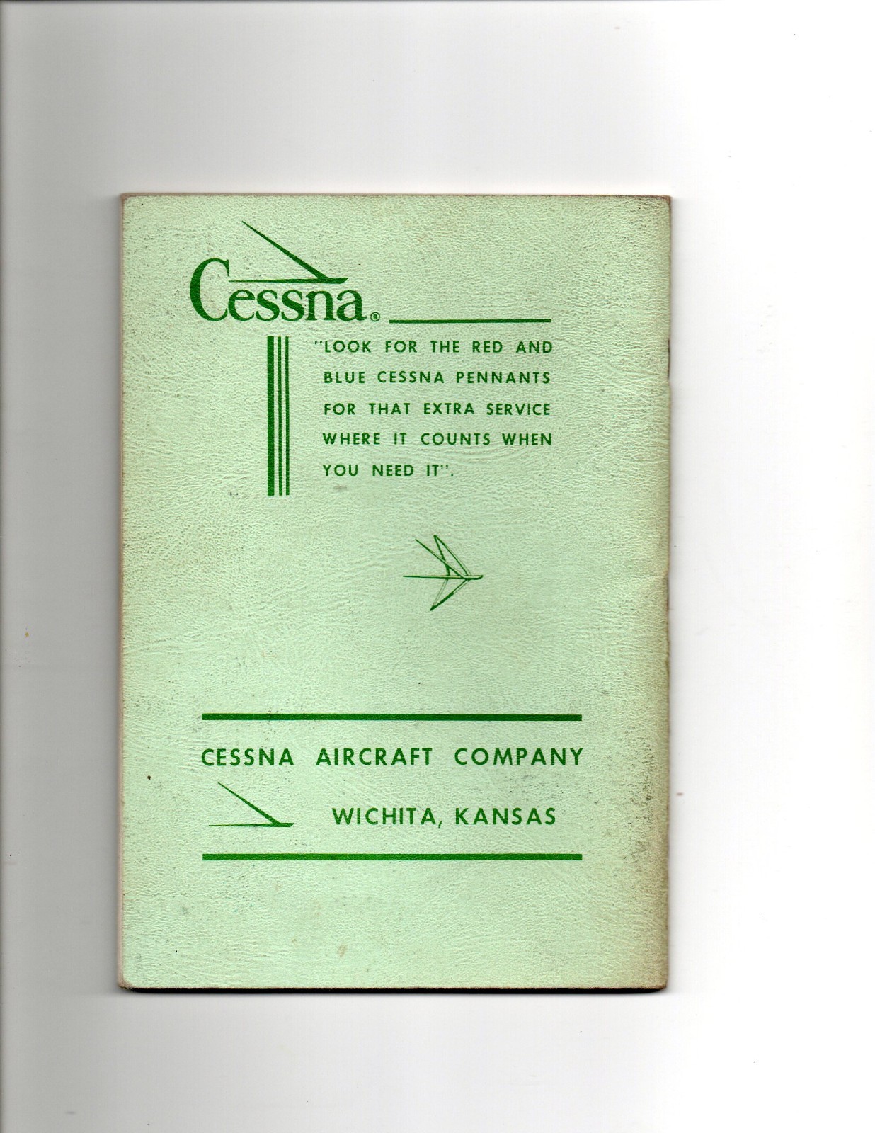 Original 1962, 150B Cessna Owner's Manual