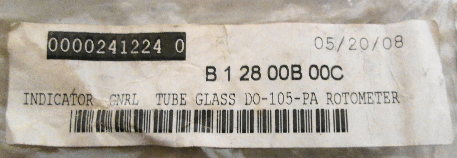 Unbranded DO-105-PA Glass Tube Rotometer Air 0.2-30SCFH H2O 0.1-5GPH