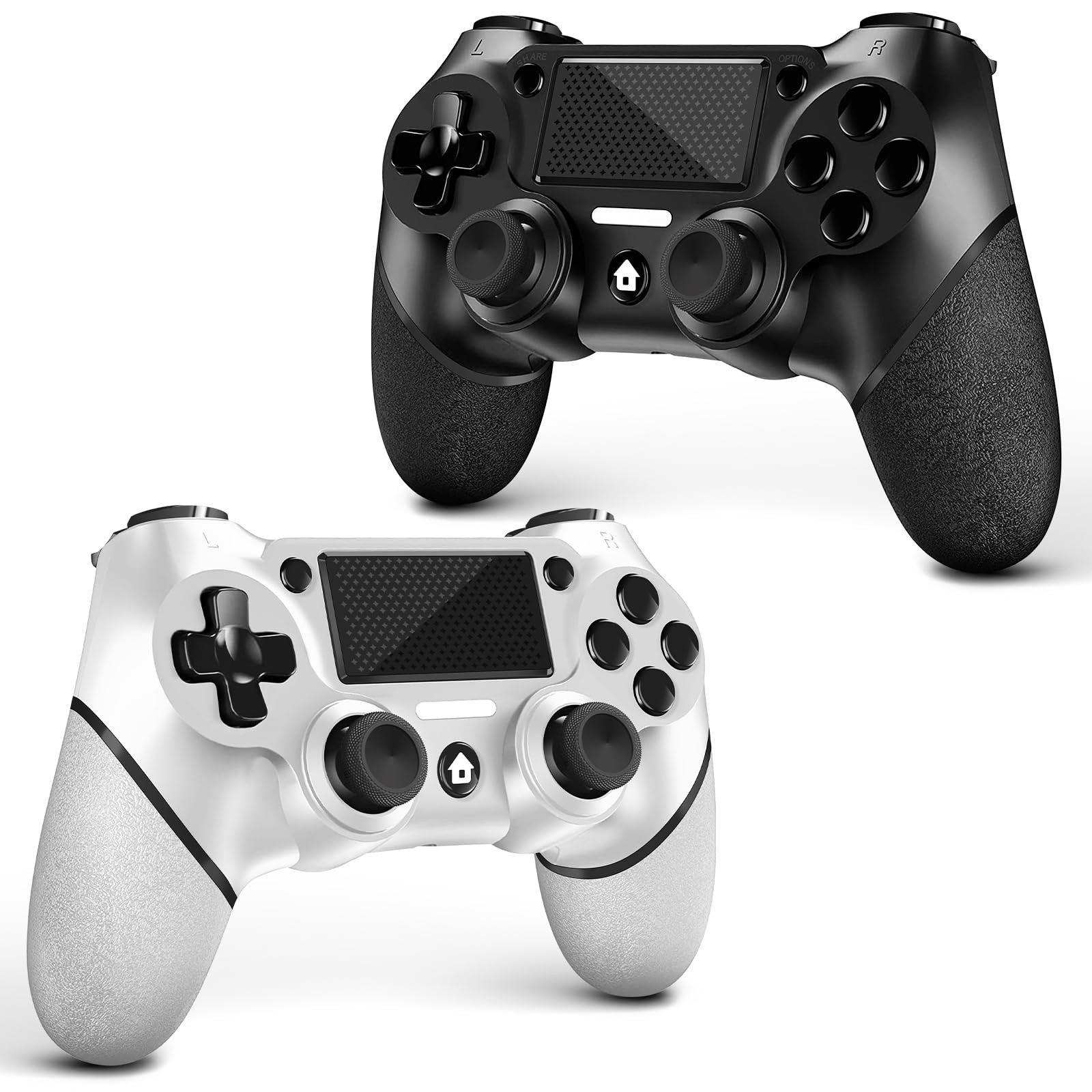2 Pack for PS4 Controller, Wireless Controller for PS4/Pro/Slim/PC, with NonS...