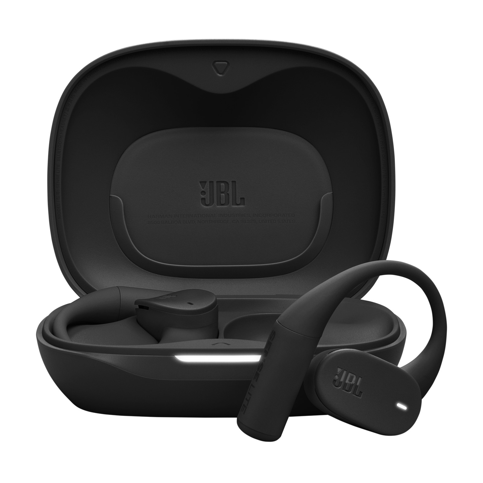 JBL Sense Lite Wireless Open Ear Earbuds with Charging Case (Black)