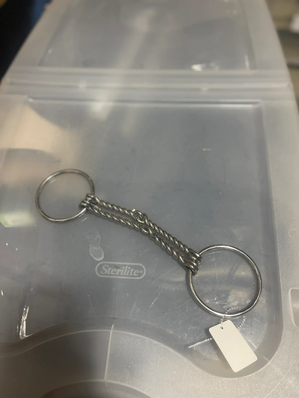 6" double twisted wire loose/O ring Draft size Snaffle, new stainless steel