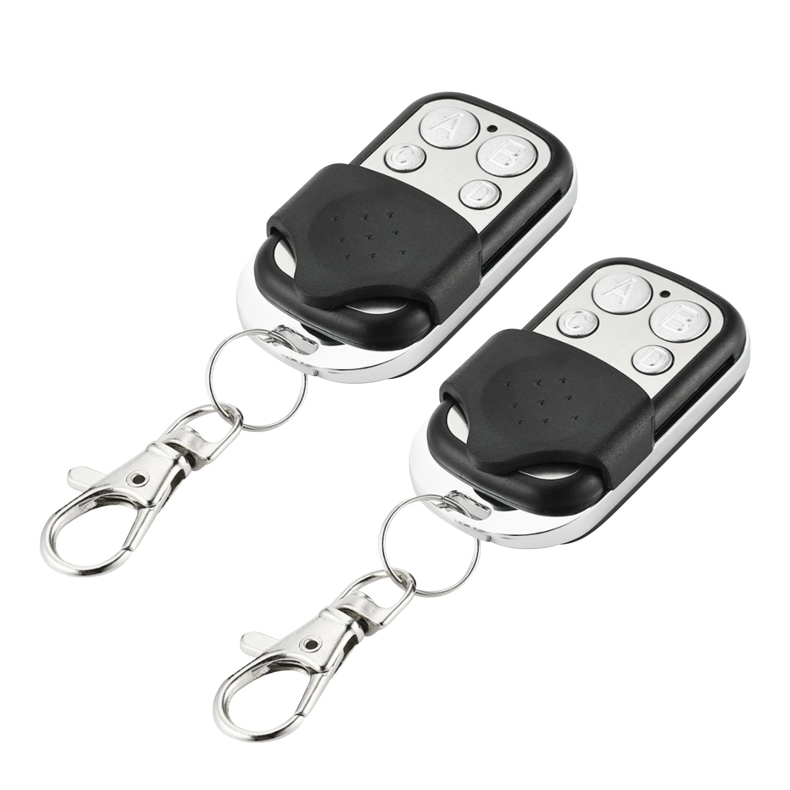 2* Universal 4 Button Gate Garage Door Open Remote Control 433MHZ Fixed Code/